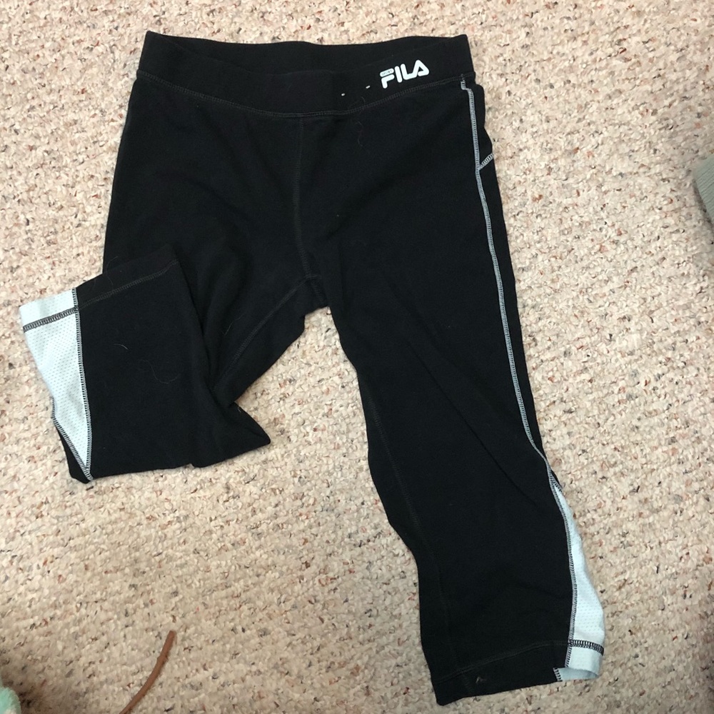 Fila black cropped leggings